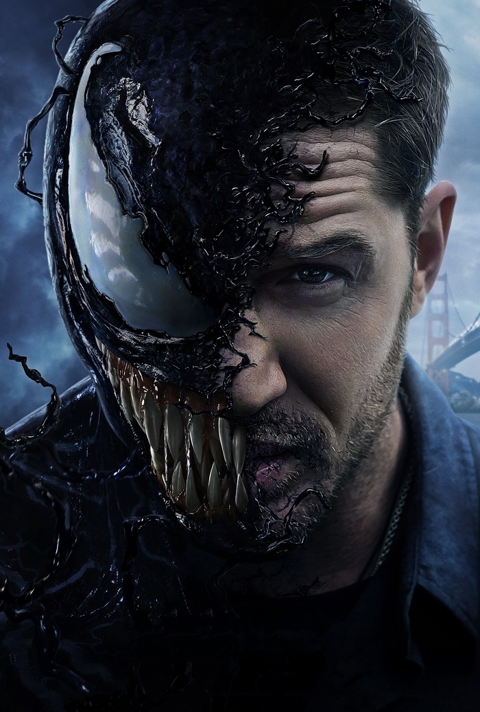 Venom from Marvel Comics starring Tom Hardy