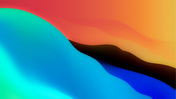 4K Abstract Gradient Waves