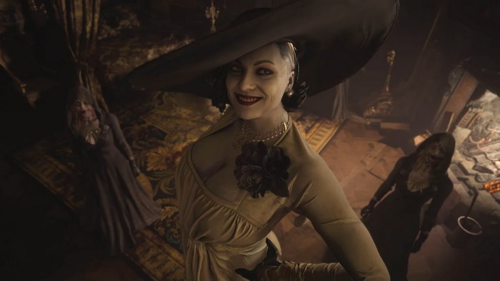 Lady Dimitrescu and her daughters from Resident Evil Village