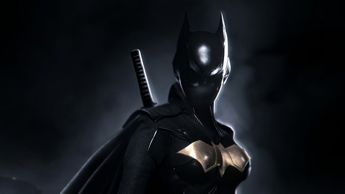 Batgirl with a sword