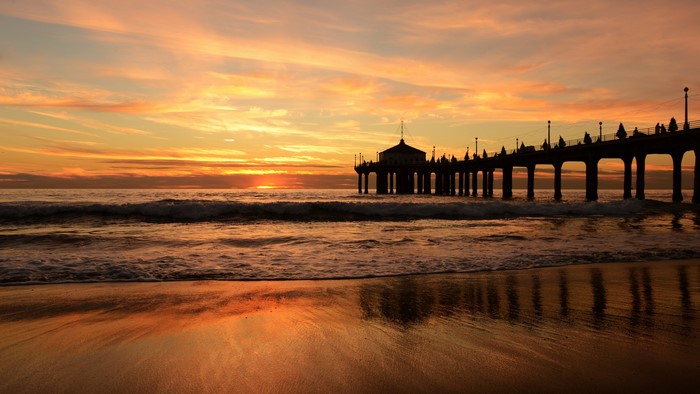 4K Pier at Sunset