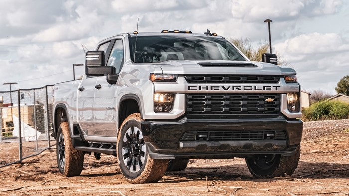 Silver Chevrolet Silverado 2500 HD Truck