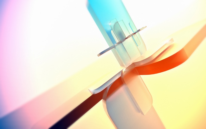 Abstract colorful shapes with light effects