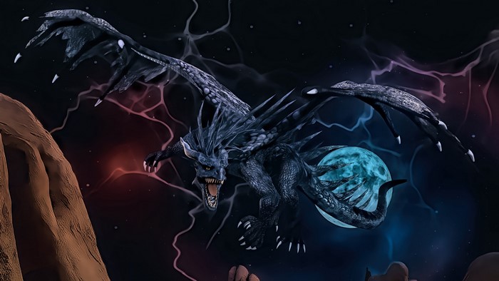 4K Dragon in Space