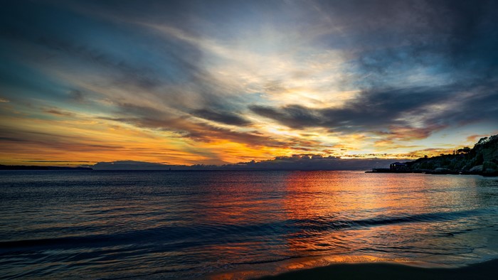 4K Sunset Over the Ocean