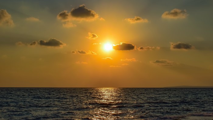 4K Sunset over the Ocean