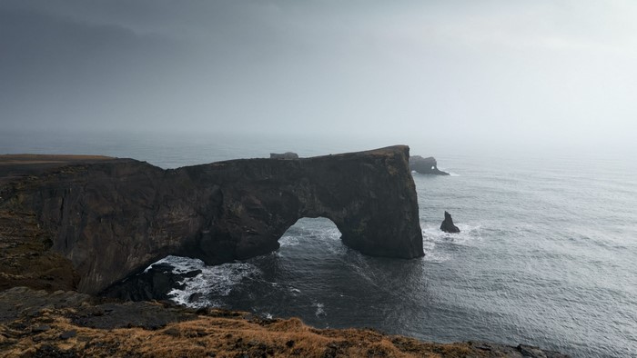 Dyrhólaey Arch in Iceland