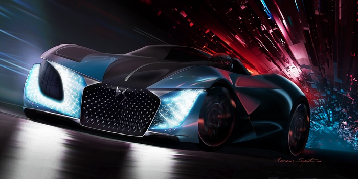 DS X E-Tense concept car 4K