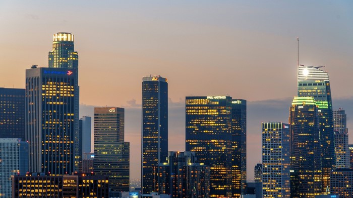 Downtown Los Angeles Skyline at Dusk