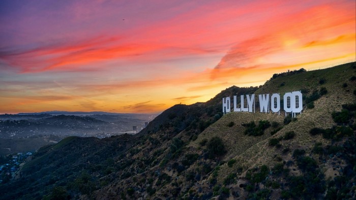 Hollywood Sign at Sunset