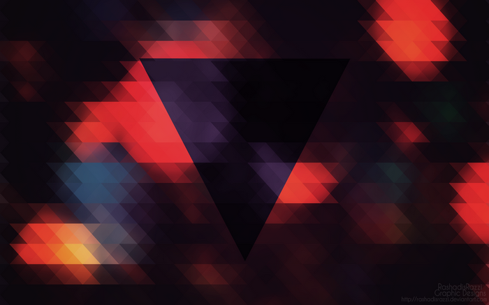 Dark abstract geometric background with triangles