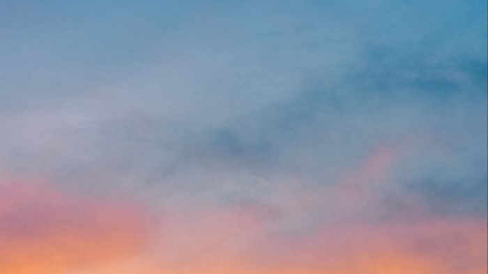 Sky with pink and blue gradient