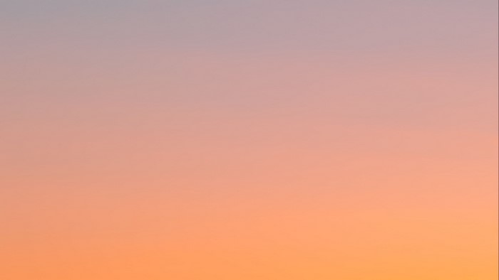 Sunset sky with gradient colors