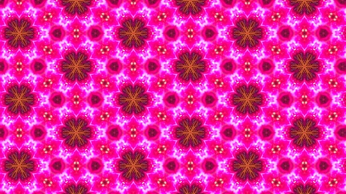 Pink and orange abstract kaleidoscope pattern