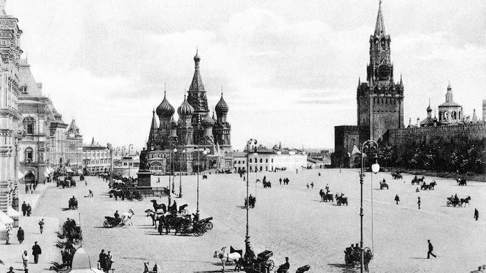 Red Square and Kremlin in Moscow, 19th Century