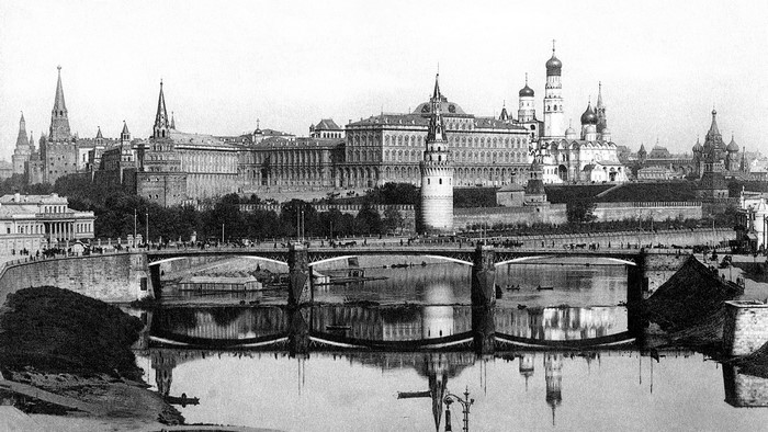 Moscow Kremlin and Moskva River in the 19th Century