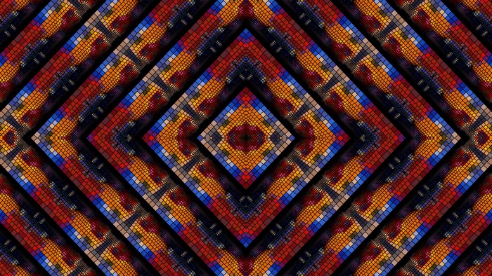 4K Abstract Mosaic Diamond Pattern