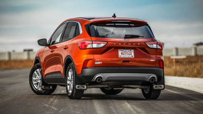 Orange Ford Escape SUV Rear View