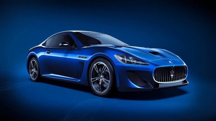 Blue Maserati Coupe