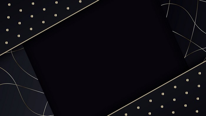 Abstract dark background with gold geometric patterns