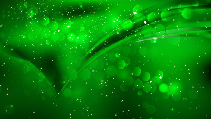 Green Abstract Bokeh Lights