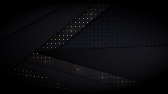 Dark abstract background with gold dots