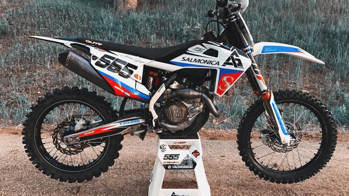 Husqvarna Motocross Motorcycle with 555 Graphics