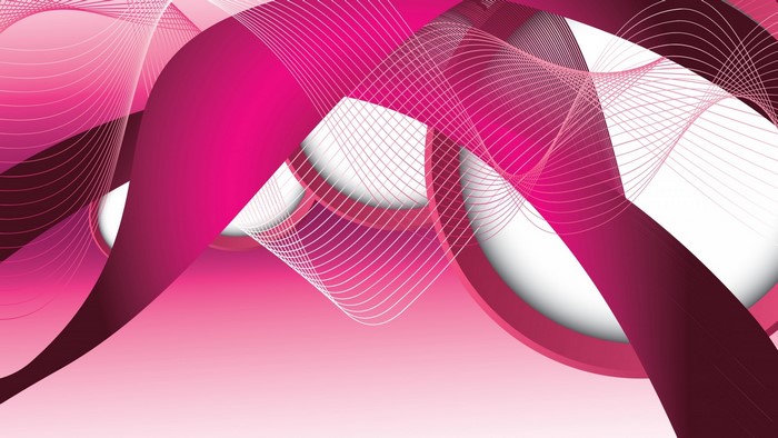 Pink and white abstract wavy lines