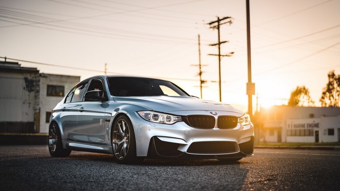 Silver BMW M3 F80 Sedan
