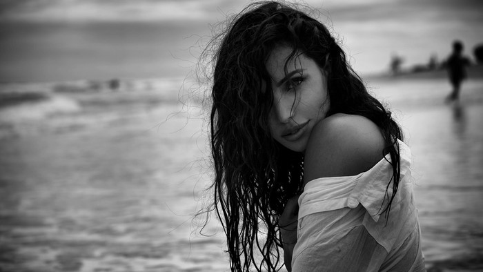 Woman on a beach