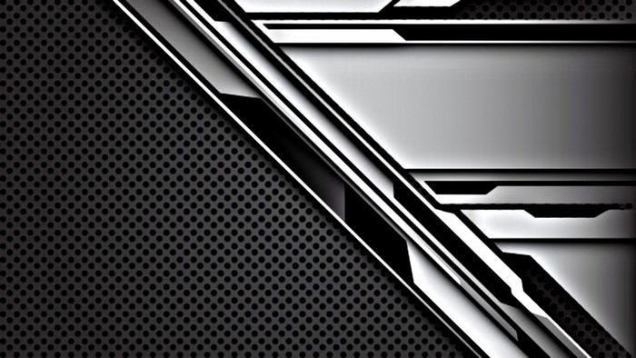 Abstract Metal Texture with Geometric Patterns