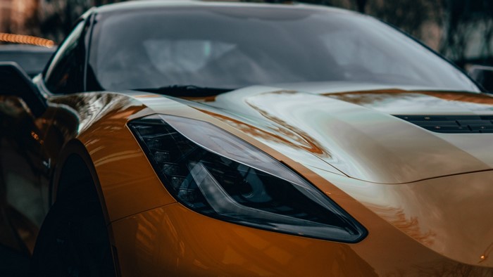 Orange Sports Car