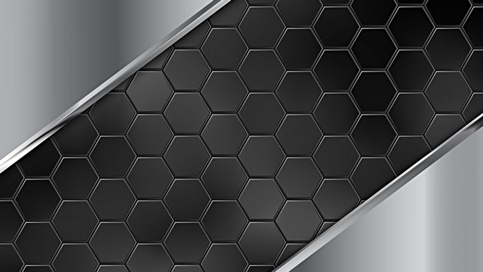 4K Metal Hexagonal Pattern