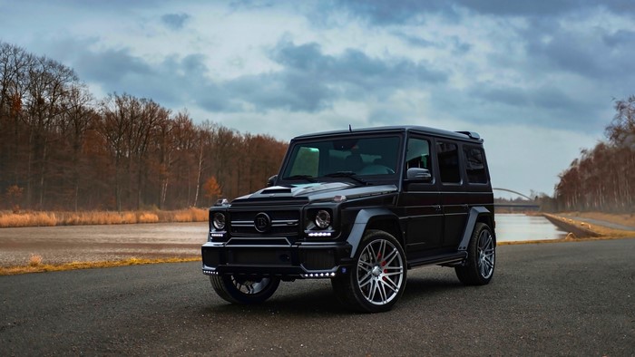 Black Mercedes-Benz G-Wagon on a Road