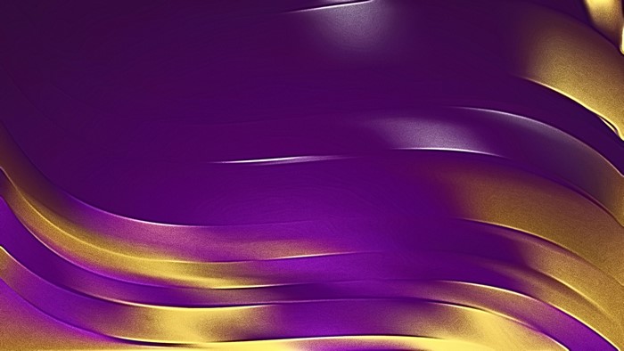 4K Abstract Purple and Gold Waves