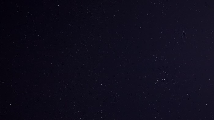 Starry night sky with constellations
