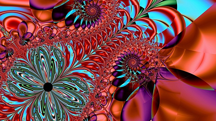 Fractal Art with Swirling Patterns