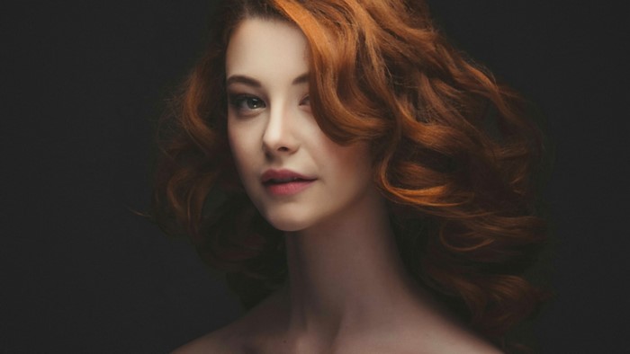 Woman with red hair