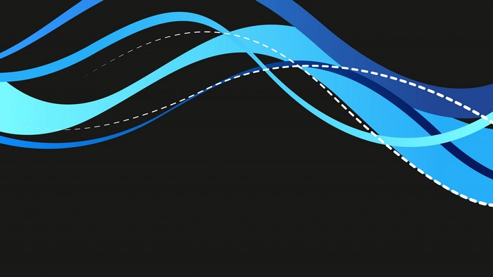 4K Abstract Blue Waves