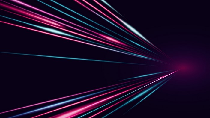 Abstract Neon Light Streaks