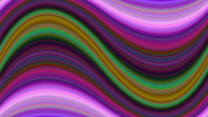Abstract wavy lines with vibrant colors