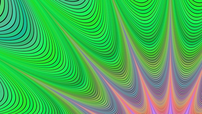 Green and pink fractal pattern