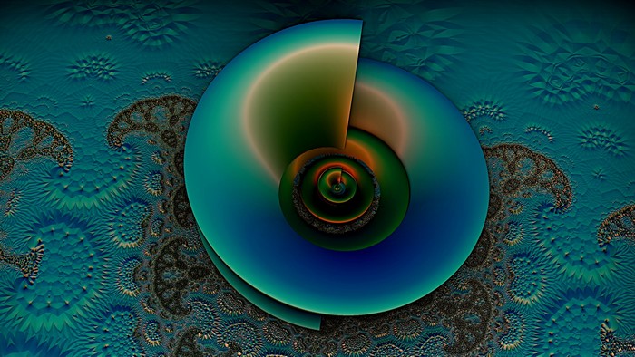 4K 3D fractal abstraction