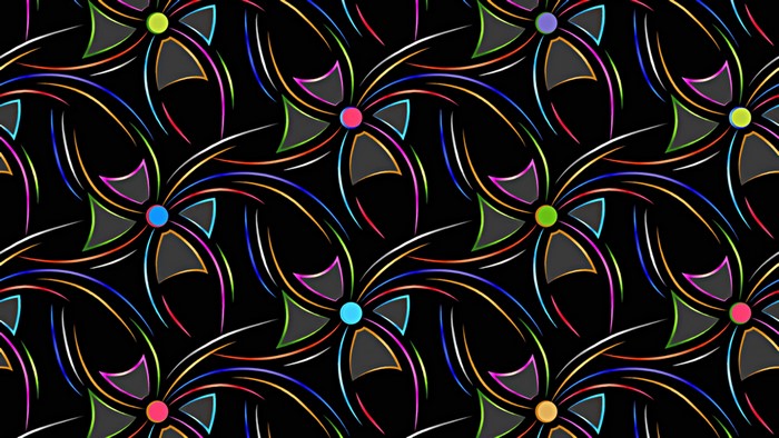 4K Abstract Pattern with Colorful Swirls