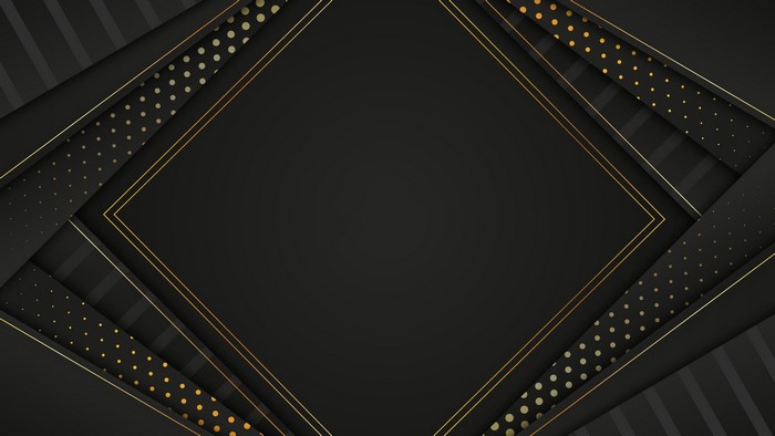 Abstract Black and Gold Geometric Pattern
