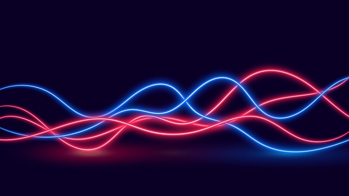 4K Neon Wave Abstract
