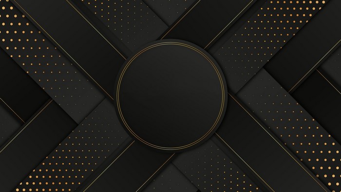 Abstract Black and Gold Geometric Pattern