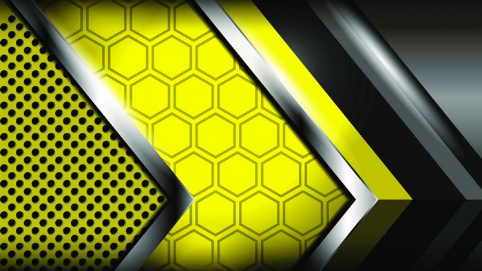 4K Abstract Yellow and Gray Geometric Design