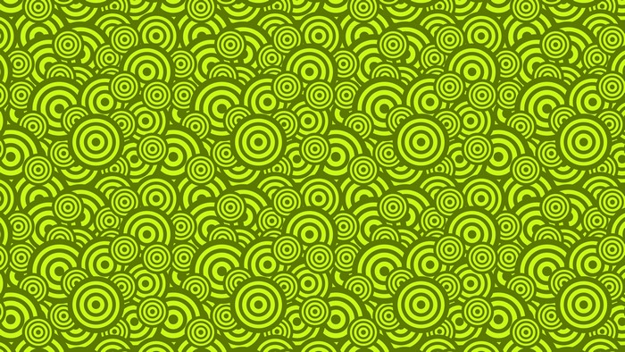 Green Concentric Circles Pattern