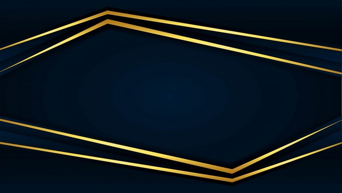 Abstract dark blue and gold geometric background